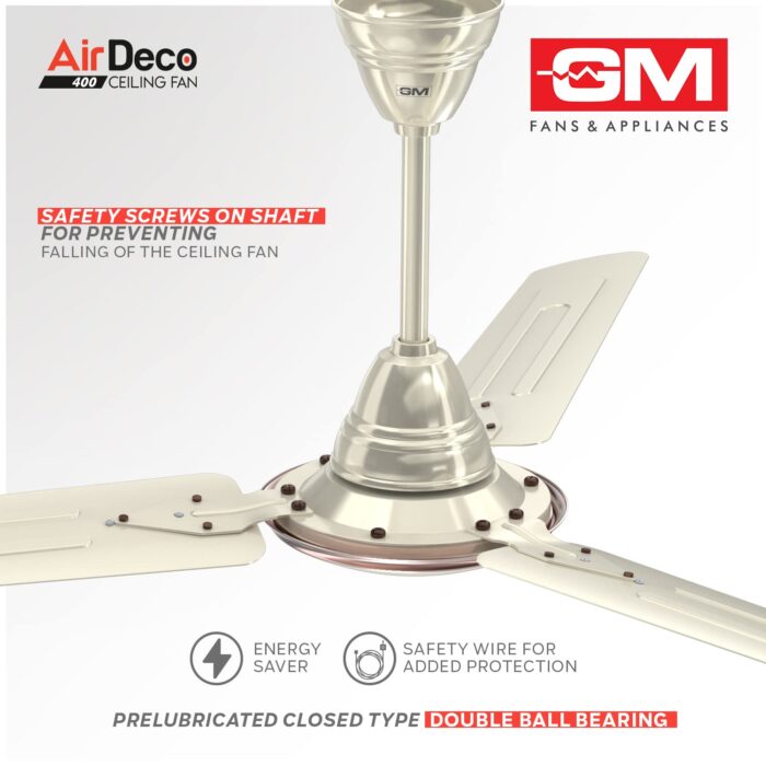 GM Ceiling Fan Air Deco 1200mm Fiery Ivory - Image 4