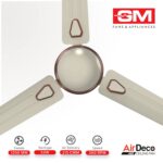 GM Ceiling Fan Air Deco 1200mm Fiery Ivory - Image 3