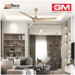 GM Ceiling Fan Air Deco GOLD 48" GOLD - Image 2