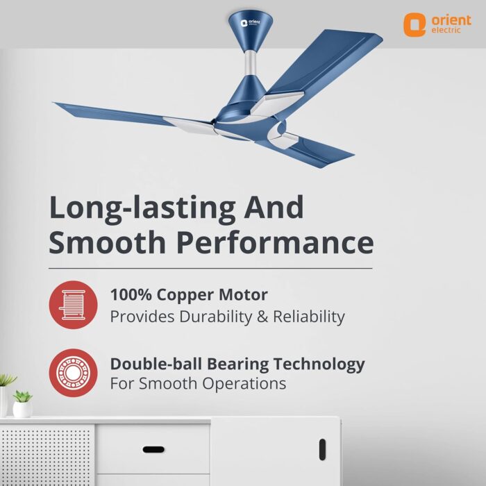 Orient Celling Fan Wendy Shine Azure 48" - Image 3